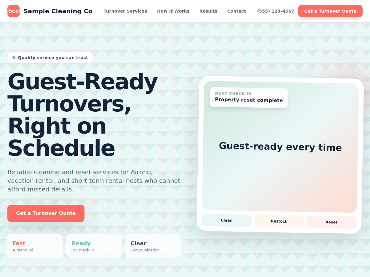 Airbnb Turnover Cleaning