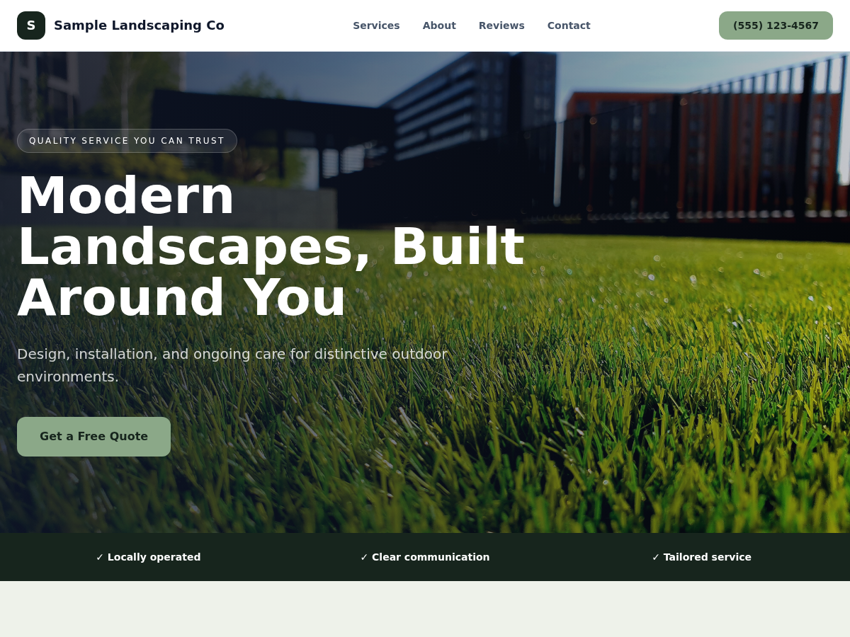 Modern Landscaping